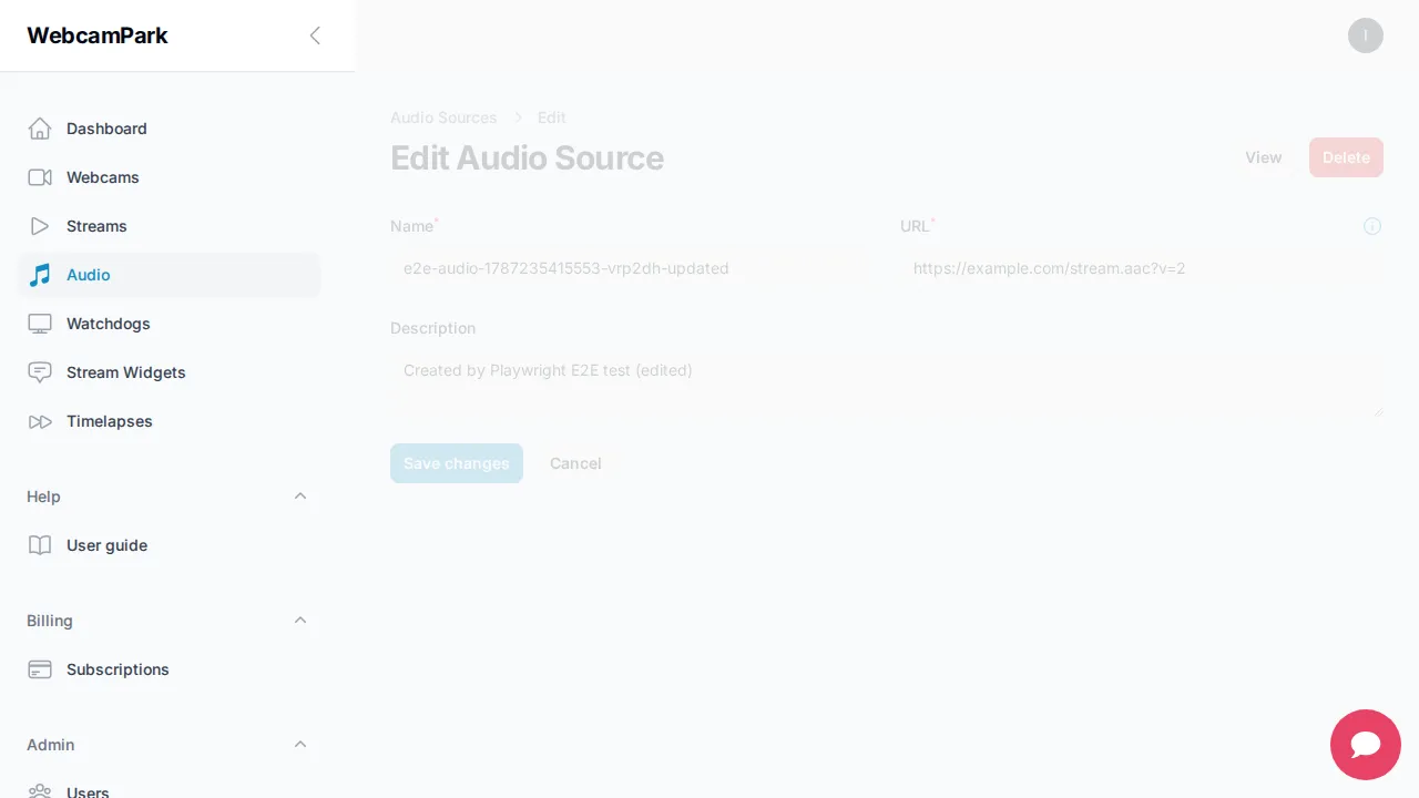 Edit audio source